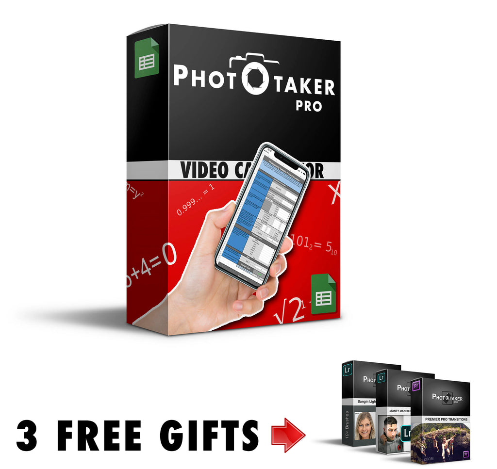 Video Shoot Pricing Calculator + 3 FREE Gifts