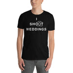 I shoot weddings t-shirt black